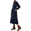 image:imageRVivimos Womens Fall Cotton Corduroy Button Up Midi DressNavy Blue