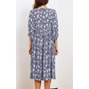 image:imageRVivimos Womens Summer Casual Tie V Neck Floral Midi DressDarkblue