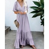 image:imageRVivimos Womens Summer Flowy Tie Back Boho Casual Maxi DressLavender