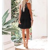 image:imageRVivimos Womens Summer Halter Ruffle Layered Mini DressBlack