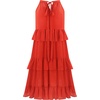 image:imageRVivimos Womens Summer Halter Ruffle Layered Mini DressOrange