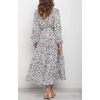 image:imageRVivimos Womens Fall Casual V Neck ALine Flowy Midi DressWhite