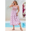 image:imageRVivimos Womens Floral Embroidered Spaghetti Strap DressLight Purple