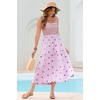 image:imageRVivimos Womens Floral Embroidered Spaghetti Strap DressLight Purple