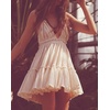 image:imageRVivimos Womens Summer Halter Deep V Neck Mini Short DressBeige
