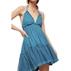 image:imageRVivimos Womens Summer Halter Deep V Neck Mini Short DressBlue