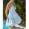 image:imageRVivimos Womens Summer Halter Deep V Neck Mini Short DressLight Blue
