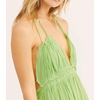 image:imageRVivimos Womens Summer Halter Deep V Neck Mini Short DressLime