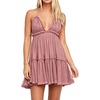 image:imageRVivimos Womens Summer Halter Deep V Neck Mini Short DressAltrosa