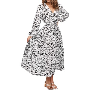 image:imageRVivimos Womens Fall Casual V Neck ALine Flowy Midi DressWhite