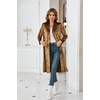 image:imageRVivimos Fall Jackets for Women Velvet Open Front CardiganBrown