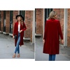 image:imageRVivimos Fall Jackets for Women Velvet Open Front CardiganBurgundy