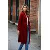 image:imageRVivimos Fall Jackets for Women Velvet Open Front CardiganBurgundy