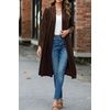 image:imageRVivimos Fall Jackets for Women Velvet Open Front CardiganDark Brown