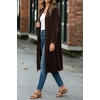 image:imageRVivimos Fall Jackets for Women Velvet Open Front CardiganDark Brown