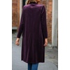 image:imageRVivimos Fall Jackets for Women Velvet Open Front CardiganDark Purple