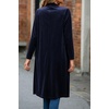 image:imageRVivimos Fall Jackets for Women Velvet Open Front CardiganNavy Blue