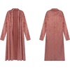 image:imageRVivimos Fall Jackets for Women Velvet Open Front CardiganPink
