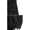 image:imageRVivimos Womens Fall Elegant Tie Waist Sweater Mini DressBlack