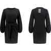 image:imageRVivimos Womens Fall Elegant Tie Waist Sweater Mini DressBlack