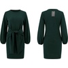 image:imageRVivimos Womens Fall Elegant Tie Waist Sweater Mini DressDark Green