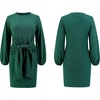 image:imageRVivimos Womens Fall Elegant Tie Waist Sweater Mini DressGreen