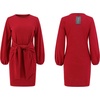 image:imageRVivimos Womens Fall Elegant Tie Waist Sweater Mini DressRed