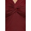 image:imageRVivimos Womens Mesh Going Out Tops Fitted Long Sleeve BlouseWine Red