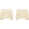 image:imageRVivimos Womens Summer Cotton Off the Shoulder Crop TopsBeige