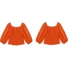 image:imageRVivimos Womens Summer Cotton Off the Shoulder Crop TopsOrange