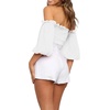 image:imageRVivimos Womens Summer Cotton Off the Shoulder Crop TopsWhite