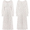 image:imageRVivimos Chiffon Elastic Empire Waist Maxi Dress for WomenWhite Pink
