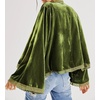 image:imageRVivimos Velvet Casual Fall Jackets for Women Kimono CardiganArmygreen