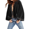 image:imageRVivimos Velvet Casual Fall Jackets for Women Kimono CardiganBlack