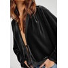 image:imageRVivimos Velvet Casual Fall Jackets for Women Kimono CardiganBlack