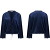 image:imageRVivimos Velvet Casual Fall Jackets for Women Kimono CardiganNavy Blue