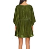 image:imageRVivimos Womens Fall Velvet Loose Tunic Mini Dress 34 SleeveArmy Green