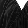 image:imageRVivimos Womens Fall Velvet Loose Tunic Mini Dress 34 SleeveBlack