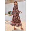 image:imageRVivimos Womens Long Sleeve Button Up Boho Midi DressBlack