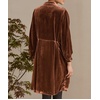 image:imageRVivimos Womens Velvet Fall ButtonDown Knee Length DressBrown