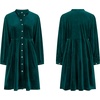 image:imageRVivimos Womens Velvet Fall ButtonDown Knee Length DressDark Green