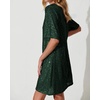 image:imageRVivimos Sparkly Sequin Loose Mini Party Dresses for WomenDark Green